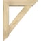 Ekena Millwork Traditional Traditional Rough Sawn Bracket w/ Offset Brace, Douglas Fir, 6"W x 24"D x 28"H BKT0604X24X28TRA01RDF - alternate 3